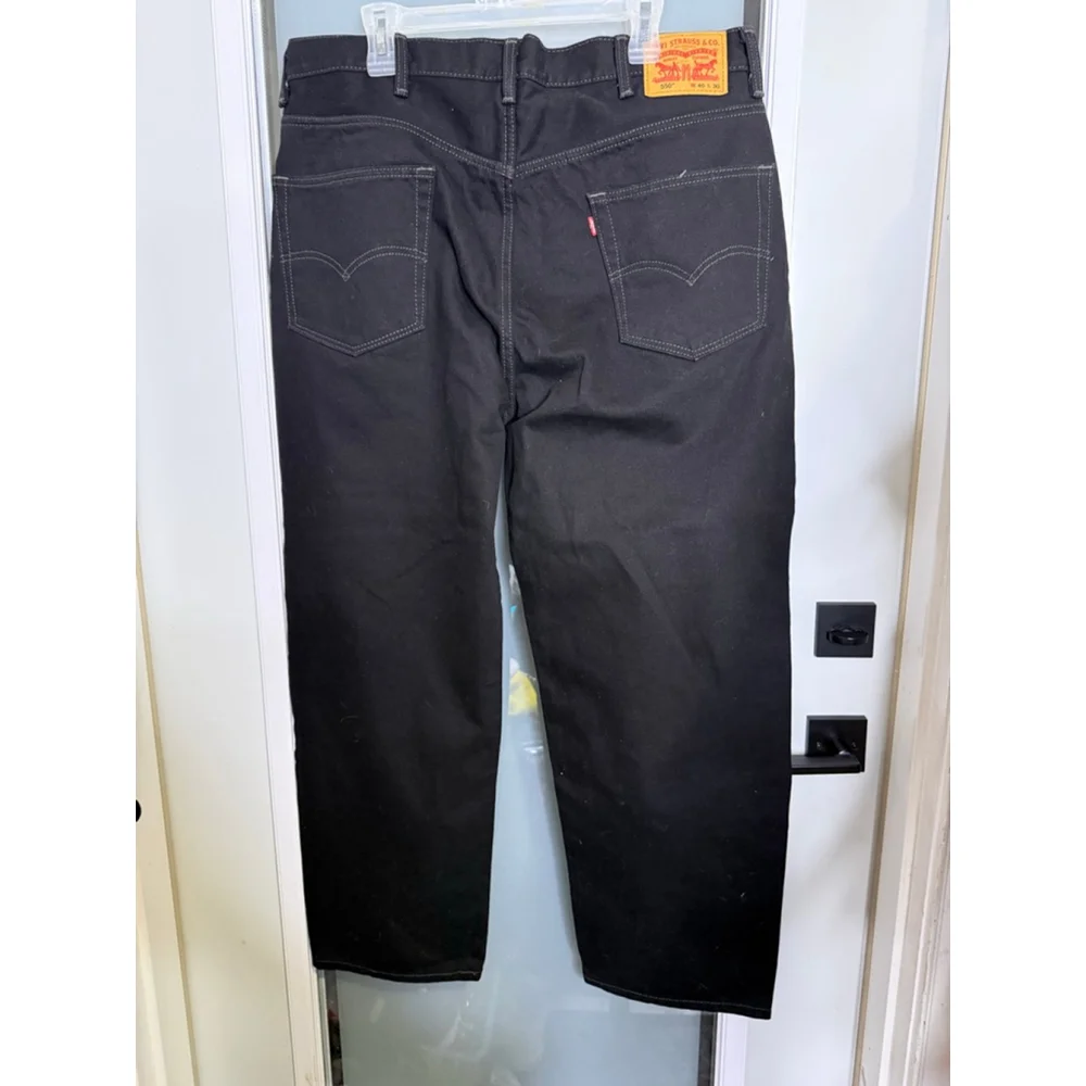 Men's Levi's Relaxed Jeans Waist 40 Black